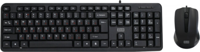 проводной набор Клавиатура+мышь STM 302C черный STM 302C