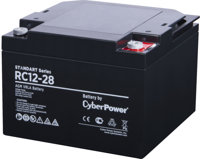 Аккумуляторная батарея SS CyberPower RC 12-28 / 12 В 28 Ач Батарея аккумуляторная для ИБП CyberPower Standart series RС 12-28