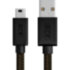 GCR Кабель PROF 1.5m USB 2.0, AM/mini 5P, черно-прозрачный, 28/24 AWG, экран, армированный, морозостойкий, GCR-51276 Кабель Greenconnect 1.5 м (GCR-51276)