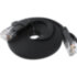 GCR Патч-корд 5.0m PROF плоский прямой кат.7 ethernet, медь, черный, RJ45, T568B, GCR-53178 Greenconnect GCR-53178 кат.7, 5 м