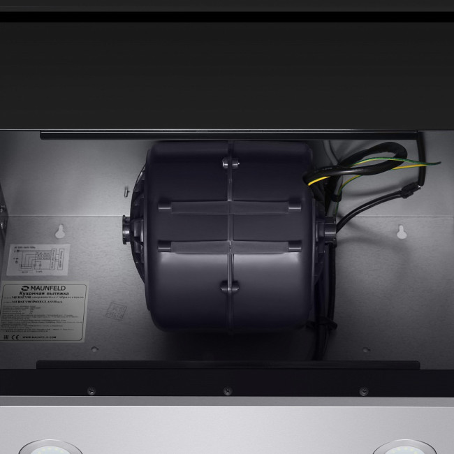 ВЫТЯЖКА MAUNFELD MERSEY 90 ""НЕРЖАВЕЙКА""/ЧЕРНОЕ стекло Maunfeld MERSEY 90 Inox Glass