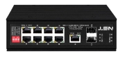 Промышленный PoE коммутатор Gigabit Ethernet NST NS-SW-8F3G-P/I