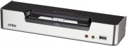 Переключатель, электрон., KVM+Audio+USB 2.0,  1 user USB+2xDVI =>  2 cpu USB+4xDVI, со шнурами USB/DVI Dual Link 2х1.8м.+DVI Dual Link 2х1.8м., 2560x1600, настол., исп.спец.шнуры, без OSD, некаскад, ATEN CS1642A Переключатель, электрон., KVM+Audio+USB 2.0,  1 user USB+2xDVI =>  2 cpu USB+4xDVI, со шнурами USB/DVI Dual Link 2х1.8м.+DVI Dual Link 2х1.8м., 2560x1600, настол., исп.спец.шнуры, без OSD, некаскад, ATEN CS1642A