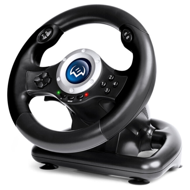 Руль SVEN GC-W500 (педали, вибро, скоба, лепестки, D-pad, 10 кл, резин. вставки, PC/Xinput) SVEN GC-W500 Руль SVEN GC-W500 (педали, вибро, скоба, лепестки, D-pad, 10 кл, резин. вставки, PC/Xinput) SVEN GC-W500