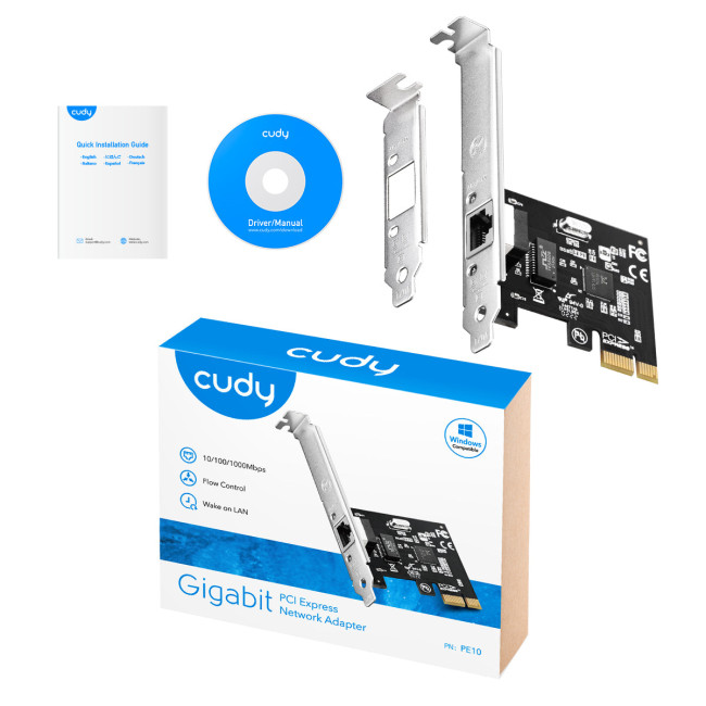Адаптер PCI-E Cudy PE10 Адаптер PCI-E Cudy PE10