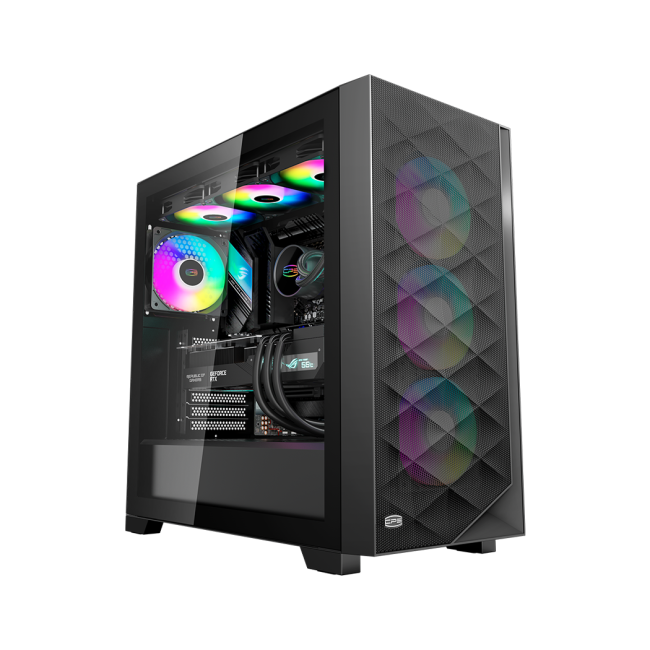 Корпус без блока питания PcCooler C3D510 BK ARGB Корпус без блока питания PcCooler C3D510 BK ARGB