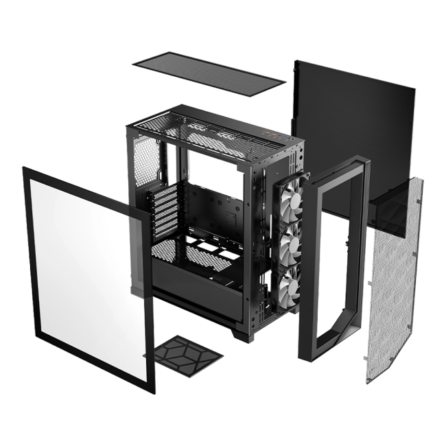 Корпус без блока питания PcCooler C3D510 BK ARGB Корпус без блока питания PcCooler C3D510 BK ARGB