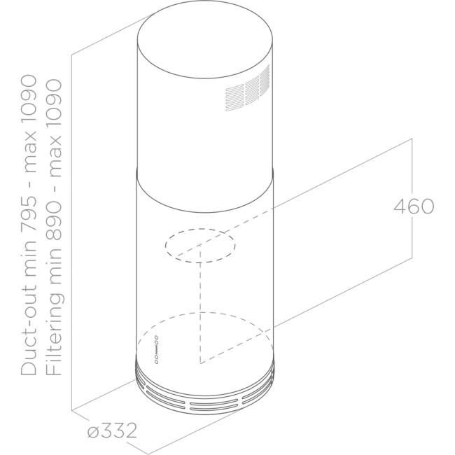 Островная вытяжка ELICA ELICA ZENITH II IX/A/33-PRF0183060