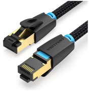 Патч-корд Vention прямой SFTP cat.8 RJ45 - 3м. Черный Тканевая оплетка Vention IKGBI