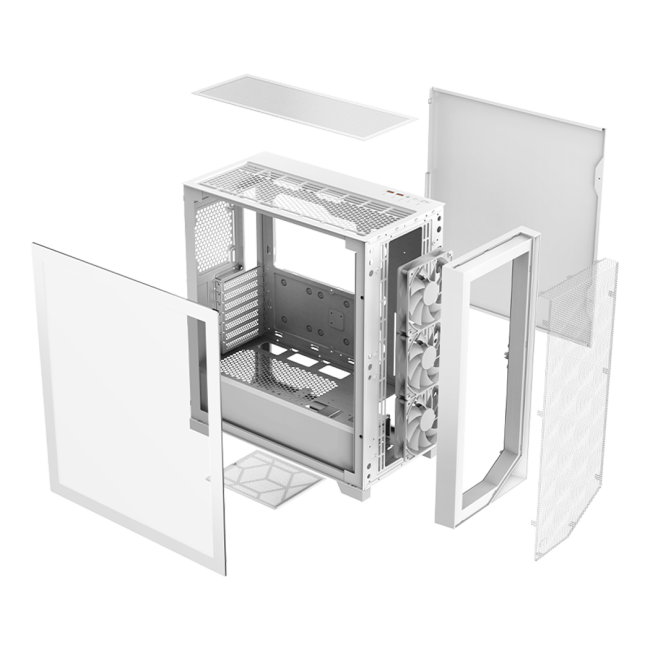 Корпус без блока питания PcCooler C3D510 WH ARGB Корпус без блока питания PcCooler C3D510 WH ARGB