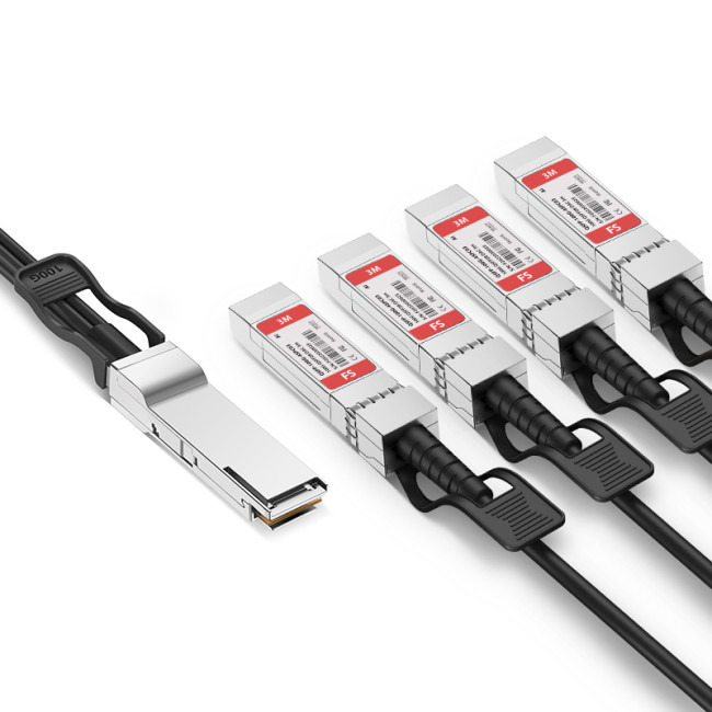 Твинаксиальный медный кабель FS QSFP 100G-4SPC03 Твинаксиальный медный кабель FS QSFP 100G-4SPC03