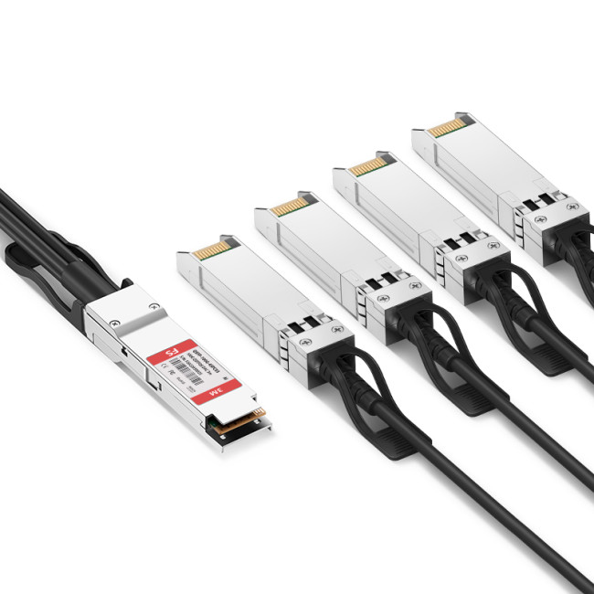 Твинаксиальный медный кабель FS QSFP 100G-4SPC03 Твинаксиальный медный кабель FS QSFP 100G-4SPC03