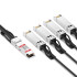 Твинаксиальный медный кабель FS QSFP 100G-4SPC03