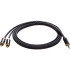 Кабель соединит 3.5 Jack (M) - 2xRCA (M), 1.5м Telecom PRO <TAV7183M-1.5M> VCOM TAV7183M-1.5M