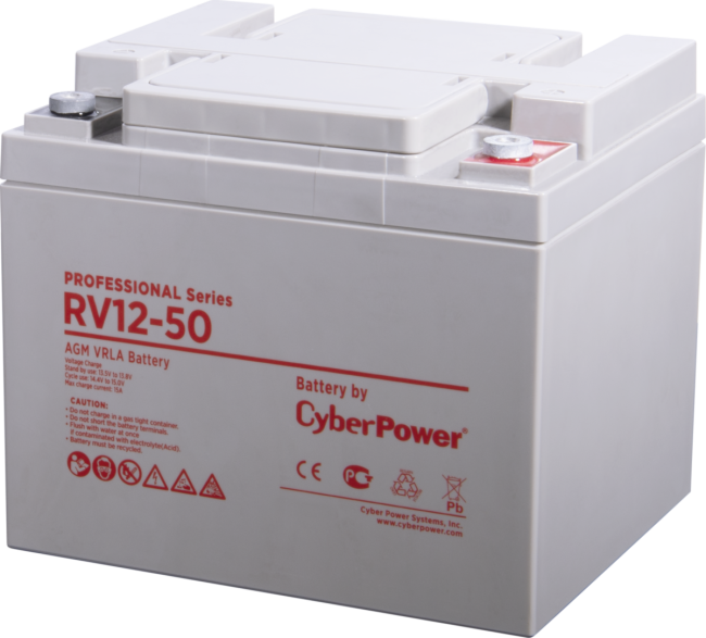Аккумуляторная батарея PS CyberPower RV 12-50 / 12 В 50 Ач Батарея аккумуляторная для ИБП CyberPower Professional series RV 12-50