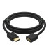 GCR Удлинитель 1.5m v2.0 HDMI-HDMI черный, OD7.3mm, 28/28 AWG, позолоченные контакты, Ethernet 18.0 Гбит/с, 19M / 19F, тройной экран GreenConnect GCR-51243