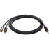 Кабель соединит 3.5 Jack (M) - 2xRCA (M), 3м Telecom PRO <TAV7183M-3M> VCOM TAV7183M-3M