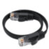 GCR Патч-корд PROF плоский прямой 20.0m, UTP медь кат.6, черный, 30 AWG, ethernet high speed 10 Гбит/с, RJ45, T568B, GCR-52865 Greenconnect RJ45(m) - RJ45(m) Cat. 7 U/UTP PVC 20м