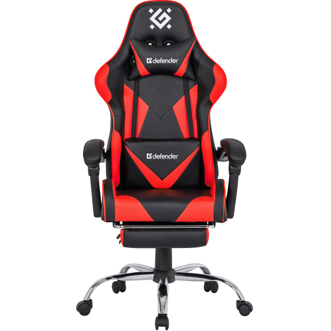 Defender Игровое кресло Pilot Черный/Красный,полиуретан,60мм Defender 64354
