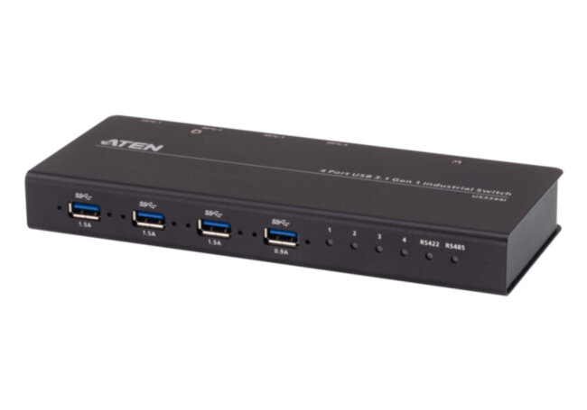 4 x 4 USB 3.2 Gen 1 промышленный переключатель ATEN US3344I