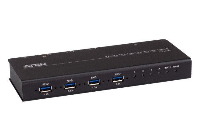 4 x 4 USB 3.2 Gen 1 промышленный переключатель ATEN US3344I 4 x 4 USB 3.2 Gen 1 промышленный переключатель ATEN US3344I