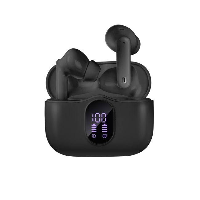Беспроводные внутриканальные наушники с микрофоном SVEN E-315B, черный (Bluetooth, TWS, ANC, ENC, APP) Sven E-315B