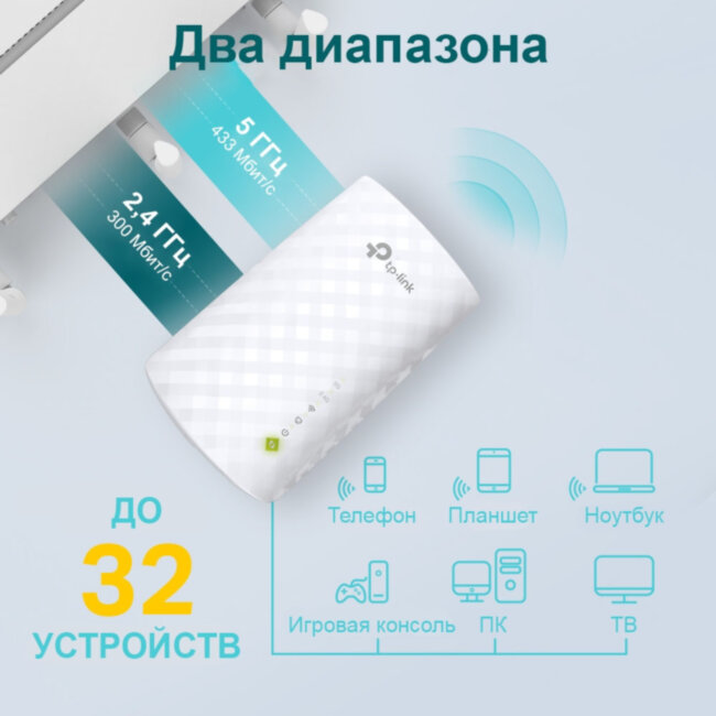 Усилитель Wi-Fi TP-Link AC750 Усилитель Wi-Fi TP-Link AC750