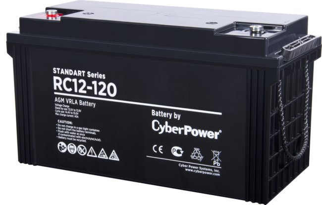 Аккумуляторная батарея SS CyberPower RC 12-120 / 12 В 120 Ач Батарея аккумуляторная для ИБП CyberPower Standart series RС 12-120