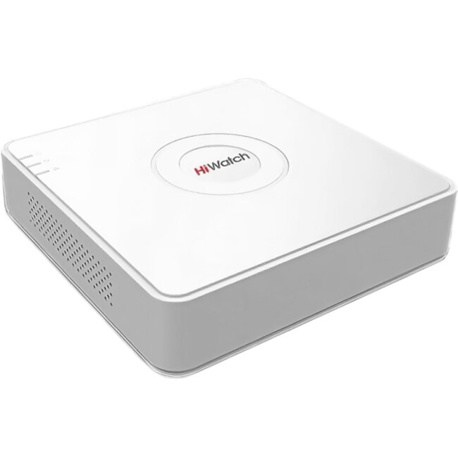 4-х канальный IP-регистратор, Видеовход: 4 IP@4Мп; Видеовыход: 1 VGA и 1 HDMI до 1080Р IP-регистратор HIWATCH DS-N204(C)