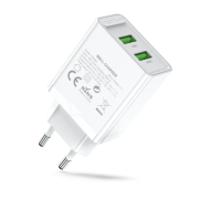 Сетевое зарядное устройство Vention на 2 порта USB (A+A) QC 3.0 Белый Vention FBAW0-EU Сетевое зарядное устройство Vention на 2 порта USB (A+A) QC 3.0 Белый Vention FBAW0-EU