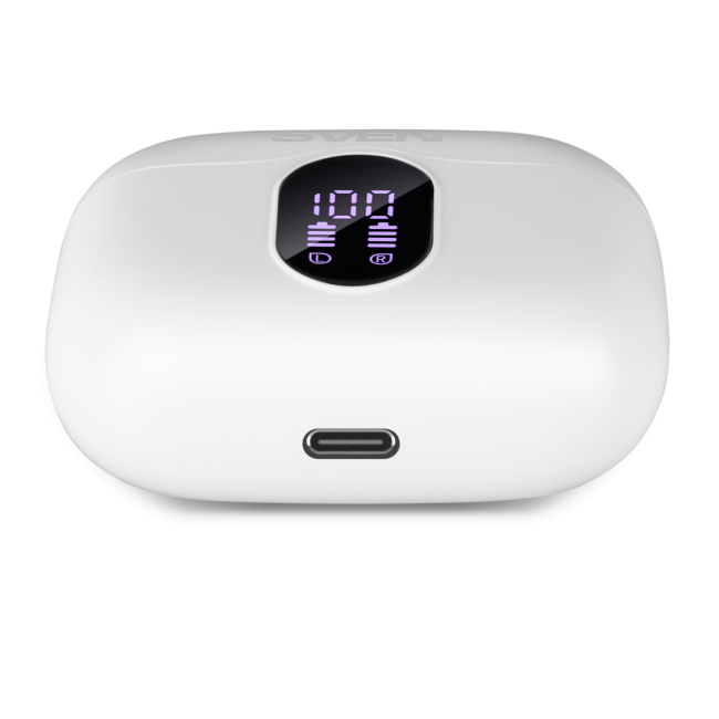 Беспроводные внутриканальные наушники с микрофоном SVEN E-310B, белый (Bluetooth, TWS, ANC, ENC, APP) Sven E-310B