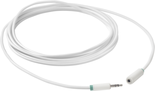 Greenconnect Удлинитель аудио 5.0m jack 3,5mm/jack 3,5mm белый, зеленая окантовка, ультрагибкий, 28AWG, M/F, Premium GCR-STM1662-5.0m, экран, стерео Greenconnect 5.0m jack 3.5mm/jack 3.5mm белый