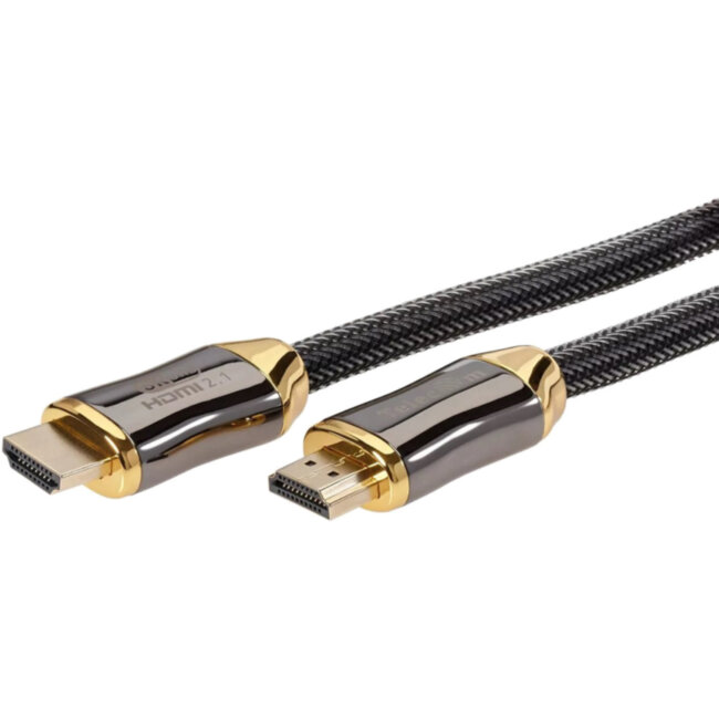 Кабель HDMI 19M/M,ver. 2.1, 8K@60 Hz 3m метал разъемы, нейлоновая оплетка Telecom <TCG300-3M> VCOM TCG300-3M