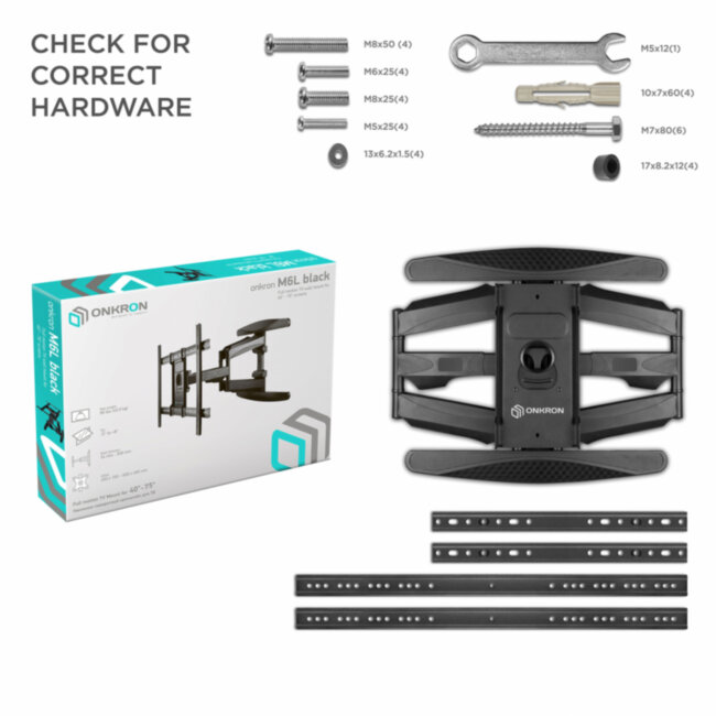 Кронштейн ONKRON ONKRON M6L Black