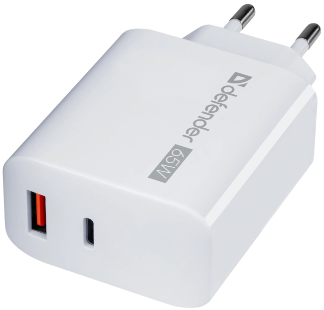Defender Сетевое ЗУ UPA-165 USB A+C, 65W Defender 83582