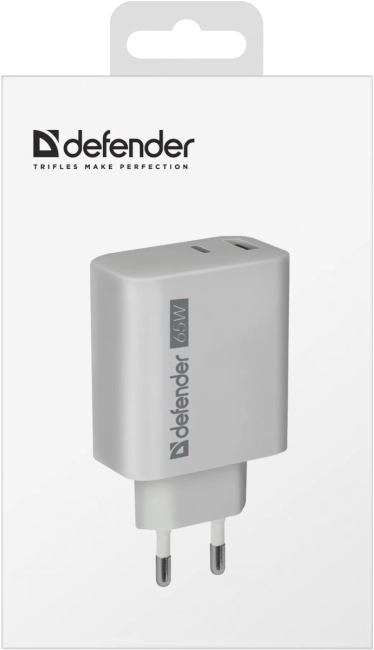 Defender Сетевое ЗУ UPA-165 USB A+C, 65W Defender 83582