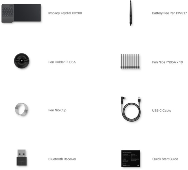 Графический планшет Huion Inspiroy Keydial KD200 Графический планшет Huion Inspiroy Keydial KD200