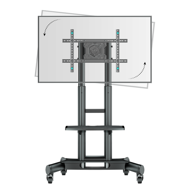 Мобильная стойка ONKRON на 1 ТВ TS1551R-B ONKRON