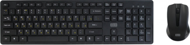 Беспроводной набор Клавиатура+мышь  STM 305SW черный STM 305SW