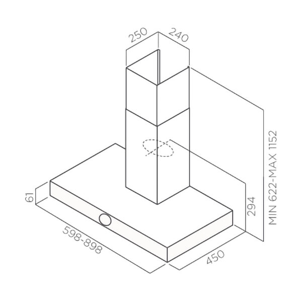 Вытяжки JET AIR Jetair TOUCH IX/A/60-PRF0099979A Вытяжки JET AIR Jetair TOUCH IX/A/60-PRF0099979A