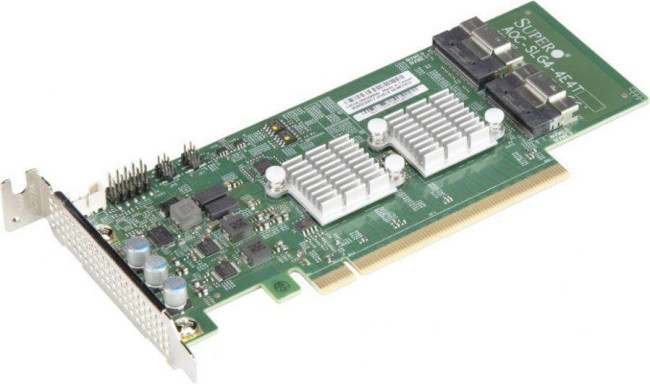 NVMe контроллер SuperMicro AOC-SLG4-4E4T-O