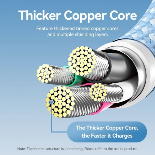 Кабель Vention 3 в 1 USB 2.0 AM/ Micro-B, USB-C, Lightning M - 1.5м. Черный 6A, шт. Vention CTRBG