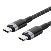 Кабель Vention USB 2.0 CM/CM - 2м. Чёрный 5А PD240W, шт. Vention TRIBH