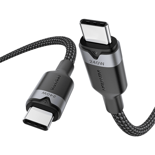 Кабель Vention USB 2.0 CM/CM - 2м. Чёрный 5А PD240W, шт. Vention TRIBH