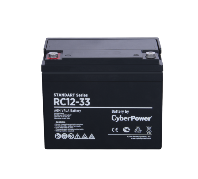 Аккумуляторная батарея SS CyberPower RC 12-33 / 12 В 33 Ач Батарея аккумуляторная для ИБП CyberPower Standart series RС 12-33