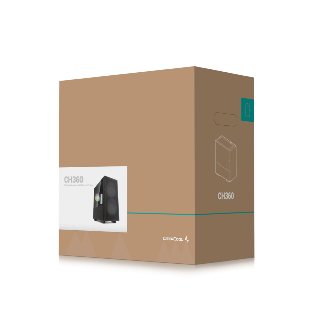 Корпус ПК без блока питания Deepcool Case CH360 Digital Black