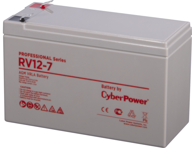 Аккумуляторная батарея PS CyberPower RV 12-7 / 12 В 7,5 Ач Батарея аккумуляторная для ИБП CyberPower Professional series RV 12-7