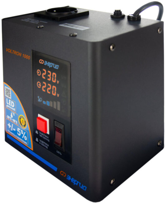 Стабилизатор  VOLTRON - 1000  ЭНЕРГИЯ Voltron (5%) Стабилизатор Энергия VOLTRON 1000 Стабилизатор  VOLTRON - 1000  ЭНЕРГИЯ Voltron (5%) Стабилизатор Энергия VOLTRON 1000