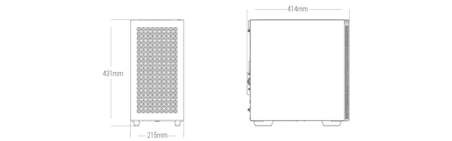 Корпус ПК без блока питания Deepcool Case CH370 Black Корпус ПК без блока питания Deepcool Case CH370 Black