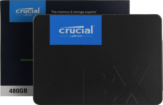 Твердотельный накопитель Crucial BX500 CT480BX500SSD1 Твердотельный накопитель Crucial BX500 CT480BX500SSD1